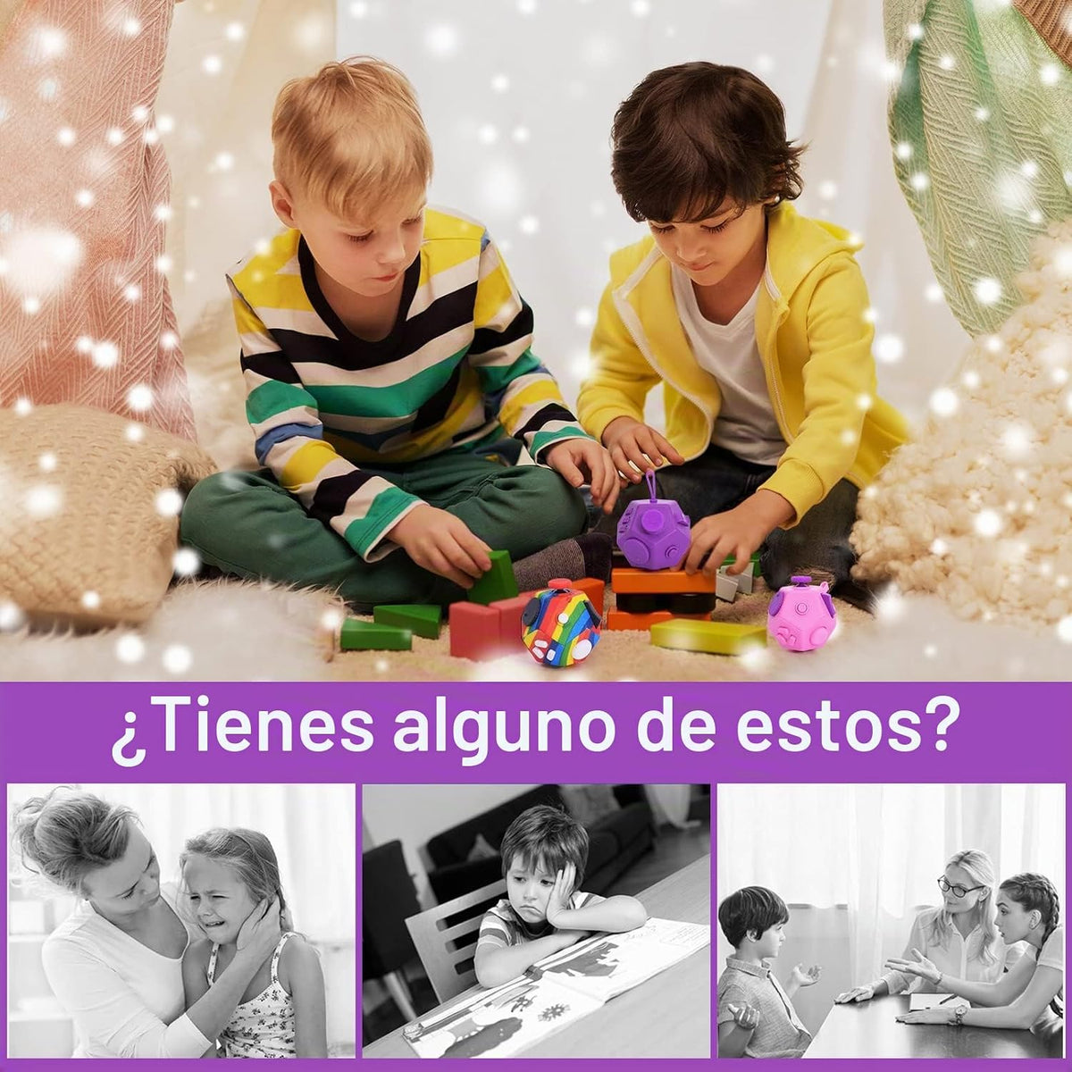 UOOEFUN Pequeños juguetes fidget para niños y adultos con ansiedad,...