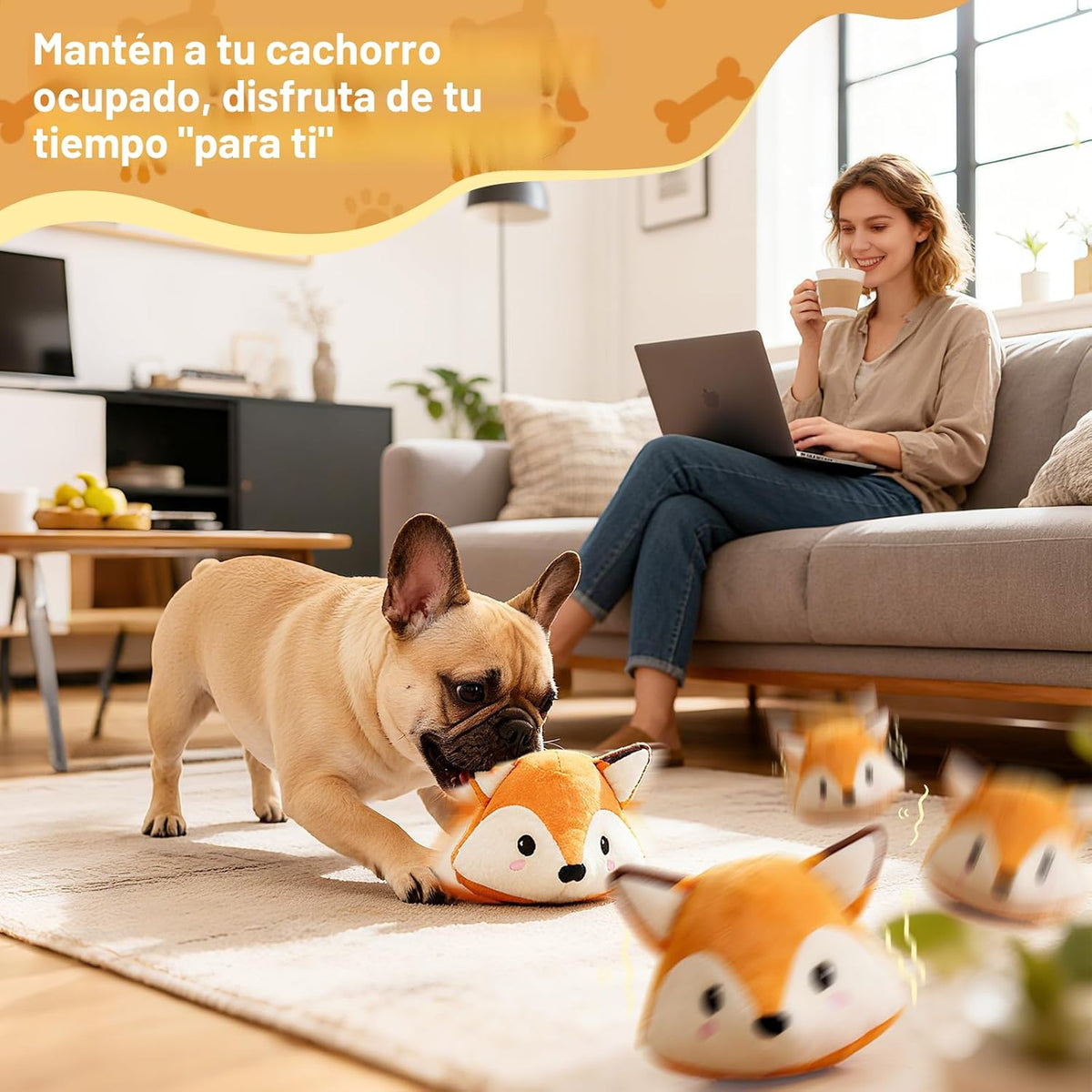 VYsTN Juguete automático para cachorros para aliviar la ansiedad y...