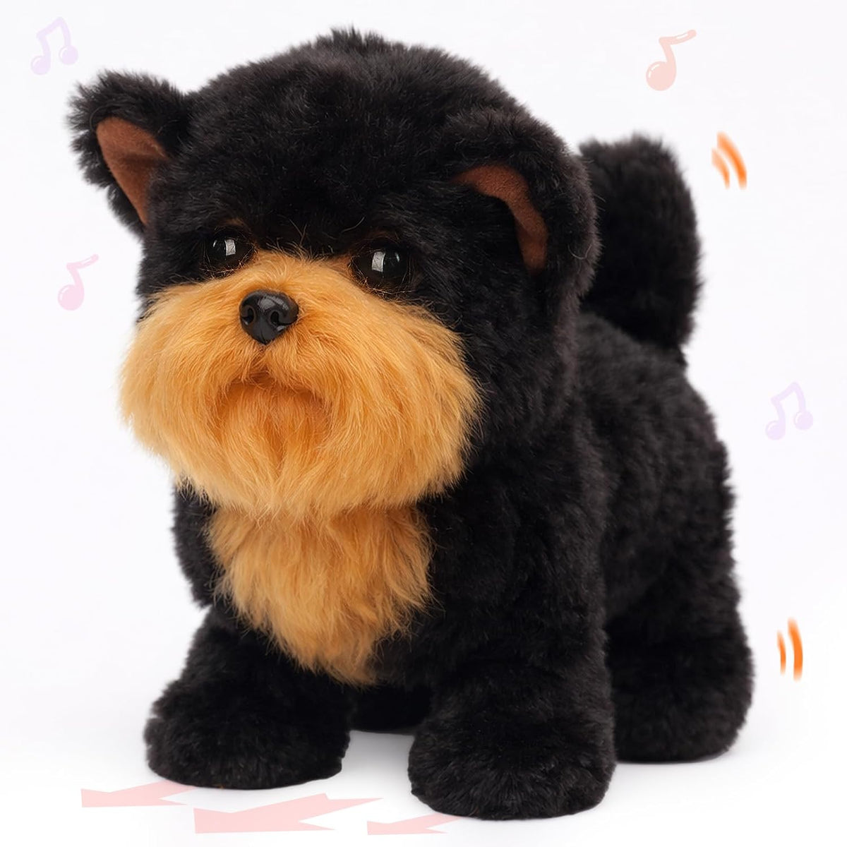 Hopearl Walking Black Yorkshire Terrier - Juguete electrónico inter...