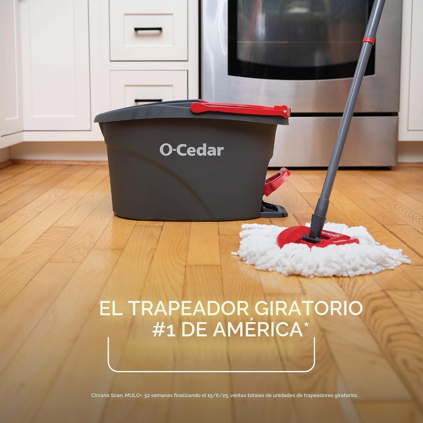 O-Cedar - Sistema de limpieza de pisos, trapeador giratorio de escu...