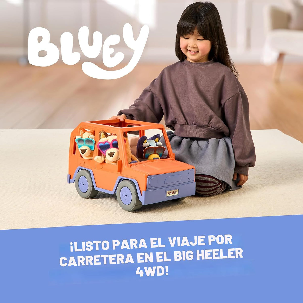 Bluey Big Heeler 4WD - Coche de juguete, bingo y chile | Coche de g...