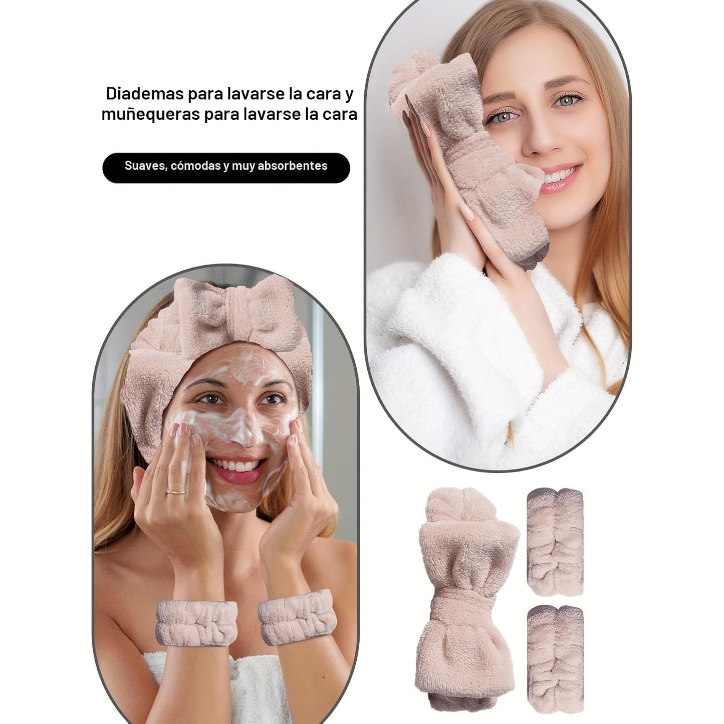 HGHDBT Juego de 44 brochas de maquillaje marrón, kit de maquillaje...
