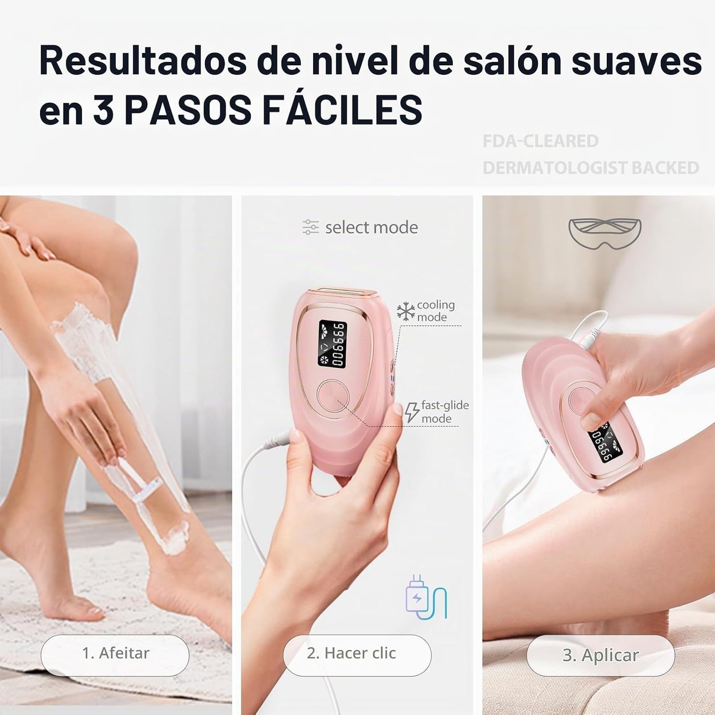 Dispositivo de depilación láser IPL para mujeres y hombres, contact...