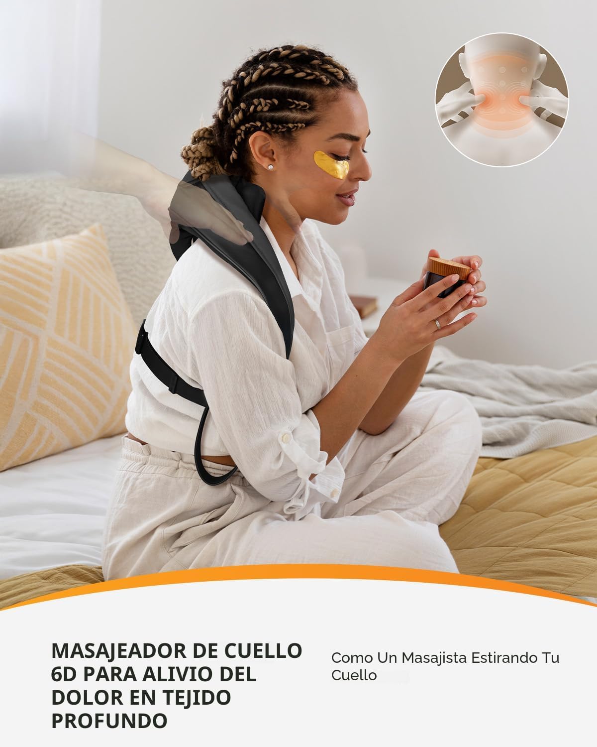 Masajeador de cuello inalámbrico CooCoCo, para Navidad, ideas de cu...