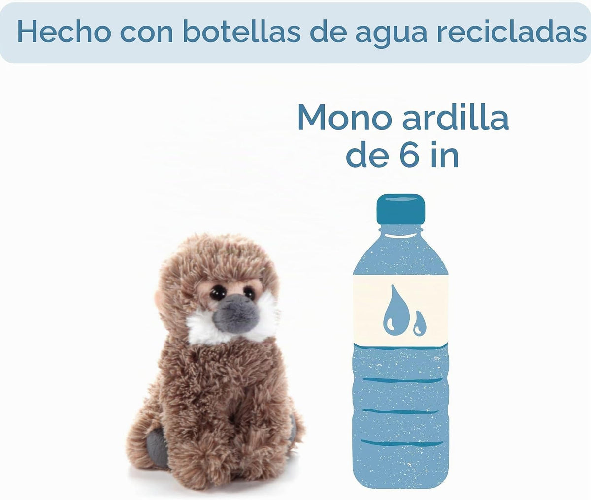 El juguete de peluche de mono ardilla de The Petting Zoo, regalos p...