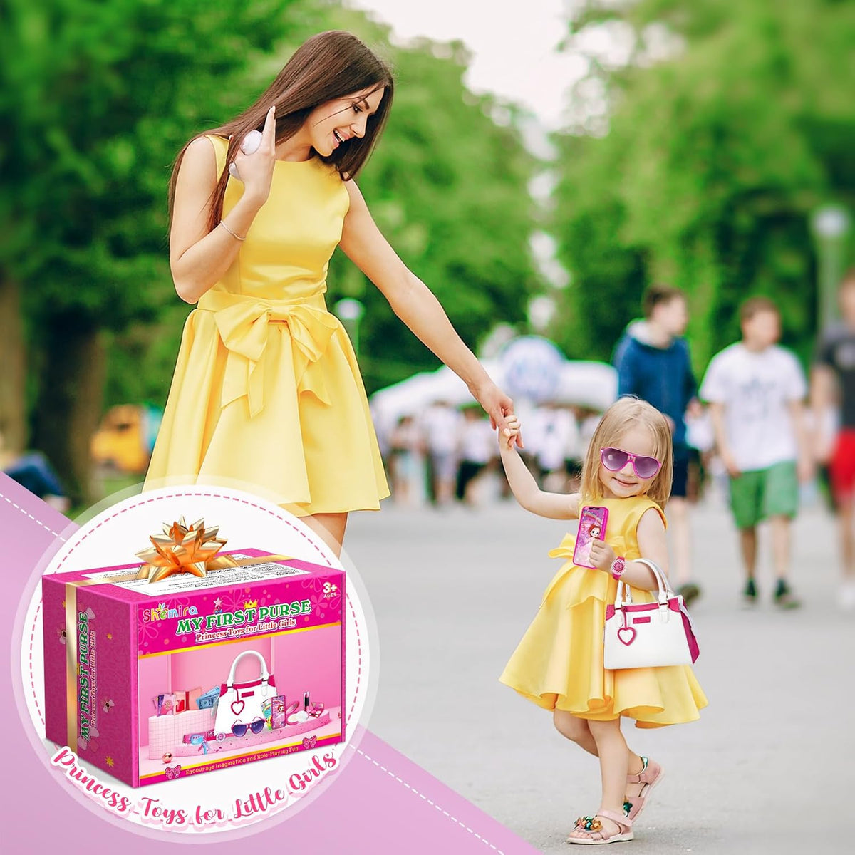 Monedero de juego Shemira para niñas pequeñas, juguetes de princesa...
