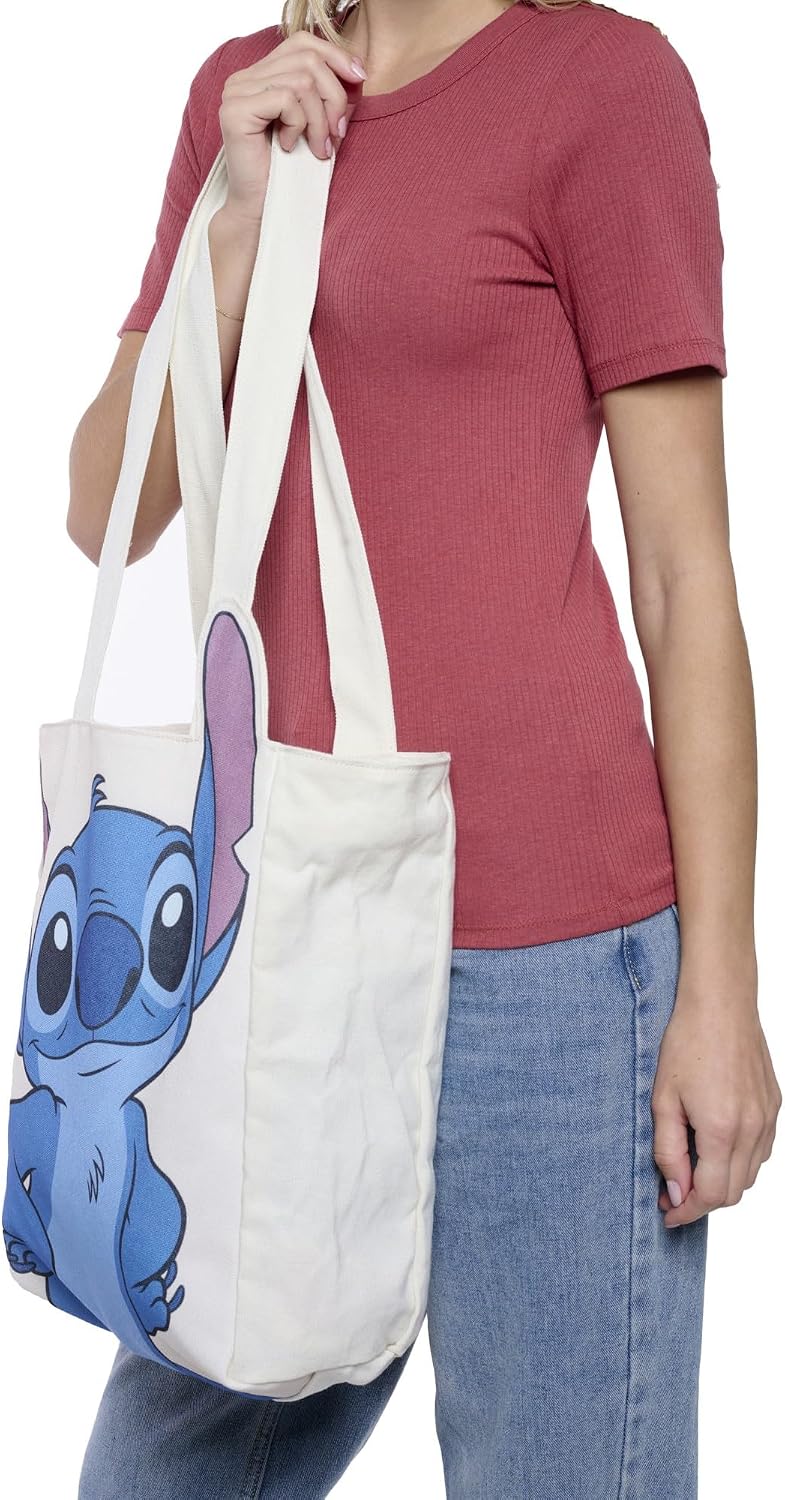Disney Tote Pooh Eeyore Mickey Minnie Stitch Bolsa de lona