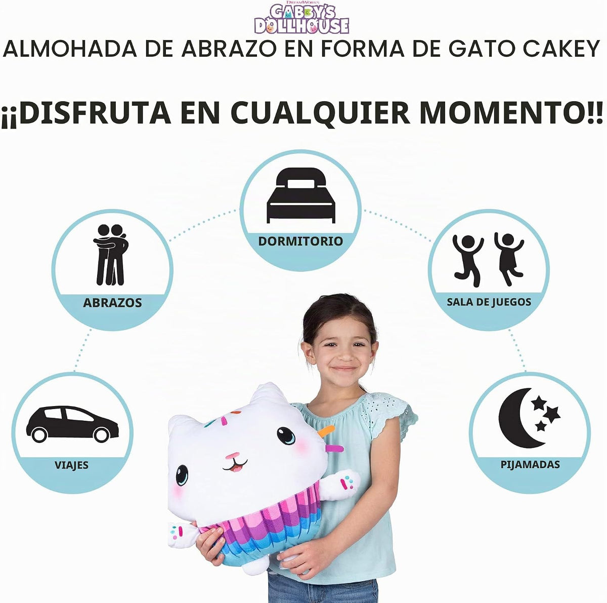 Gabby's Dollhouse Cakey - Ropa de cama para niños, muy suave, a...