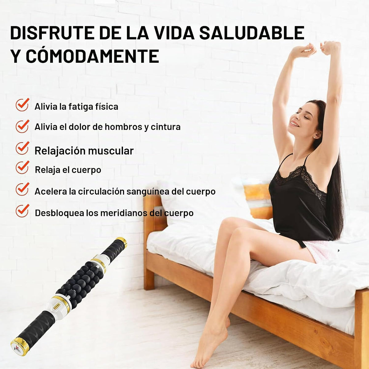 Elitzia Máquina de laminación de micro-vibración Masajeador corpora...