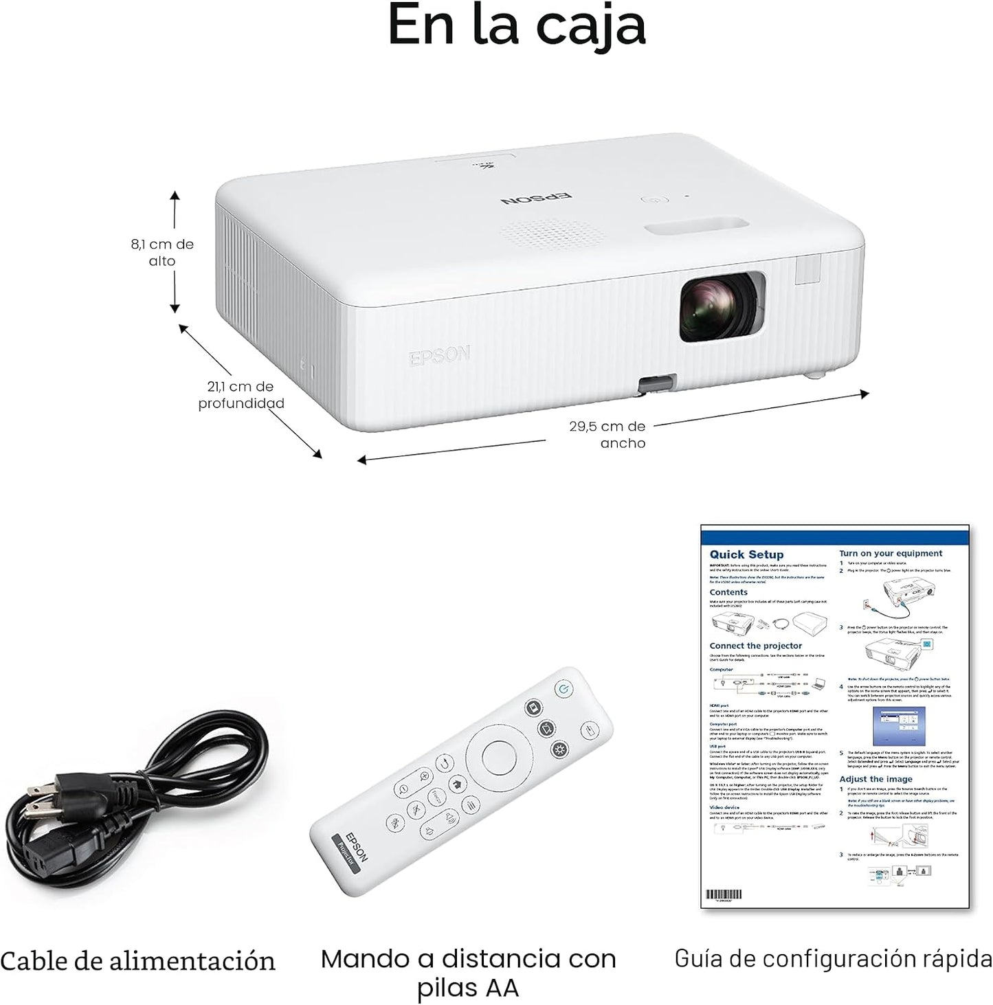 Epson EpiqVision Flex CO-W01 Proyector portátil, 3 chips 3LCD, pant...