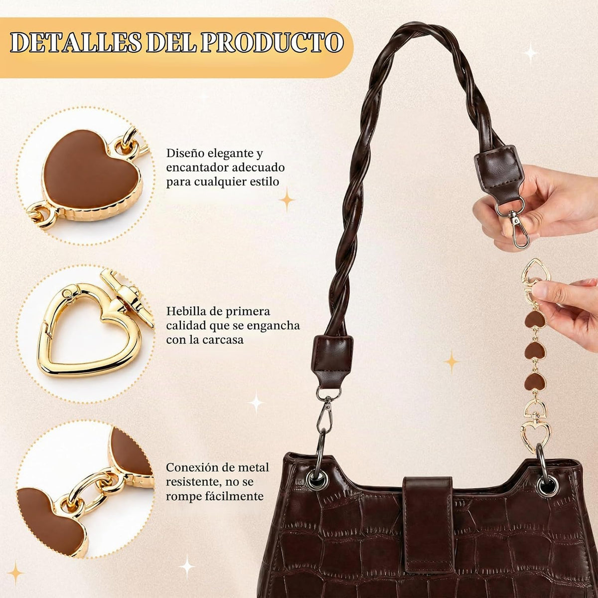 Sylixonae Juego de 7 piezas de accesorios para monedero con extenso...