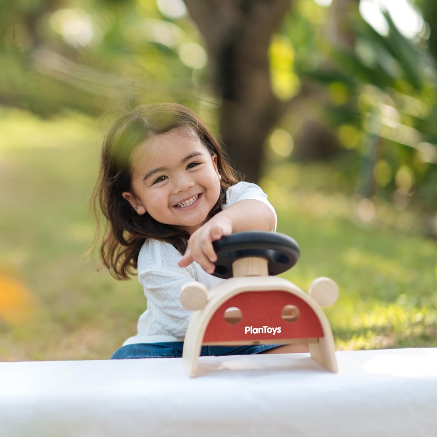 PlanToys® Consola de conducción de madera | Tablero de juego de sim...