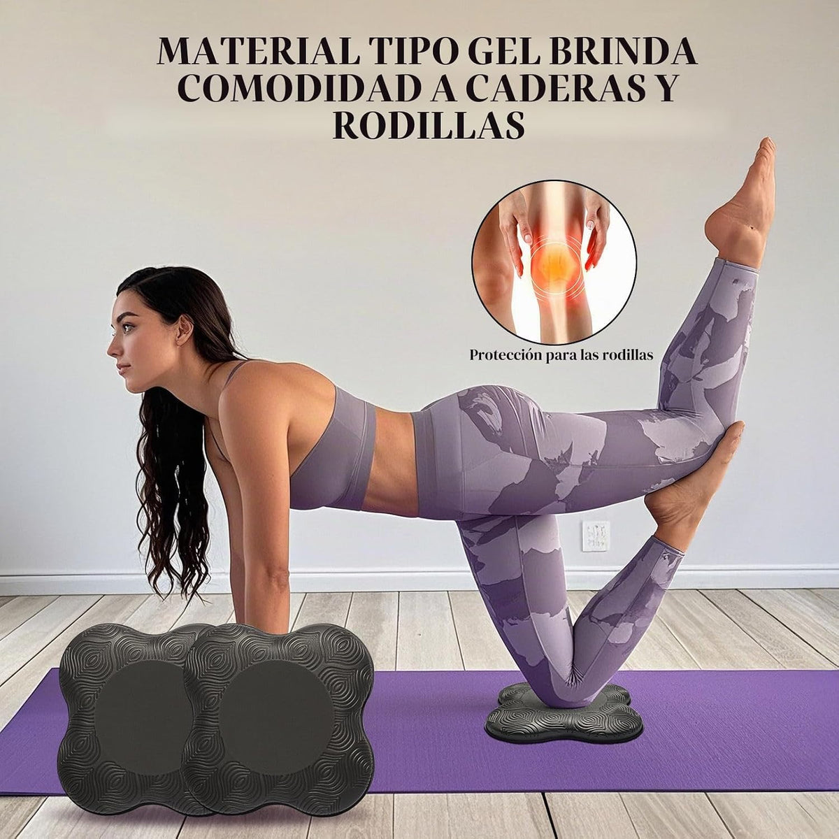 MBKHFLL Paquete de 2 Cojines de Yoga para Rodillas y Codos - Espuma...