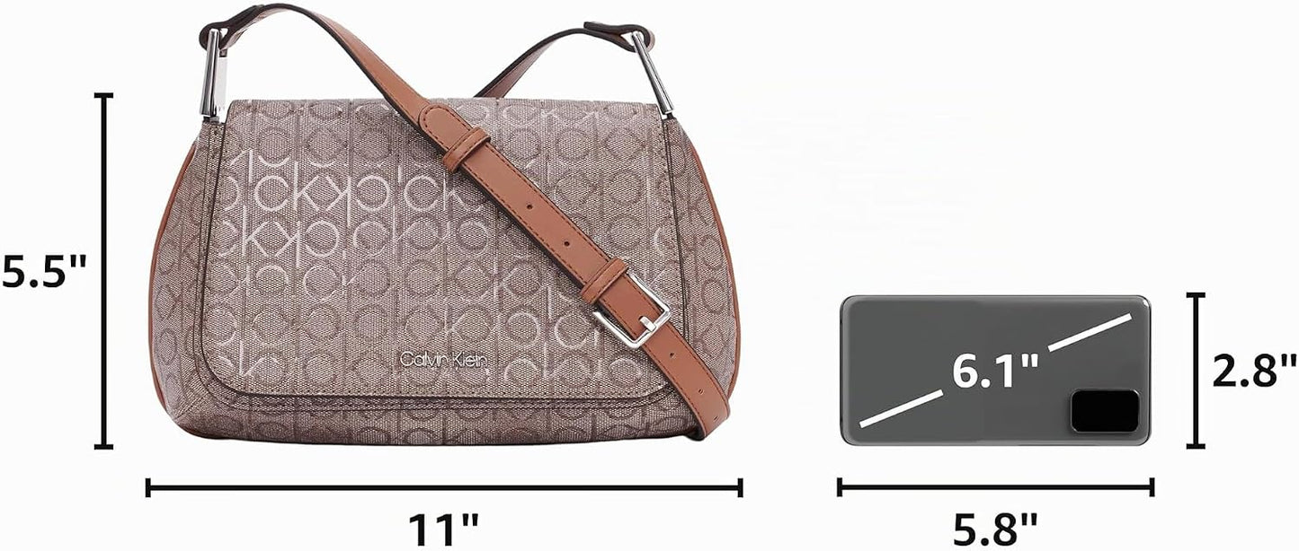 Calvin Klein Bandolera Charlie Flap para mujer