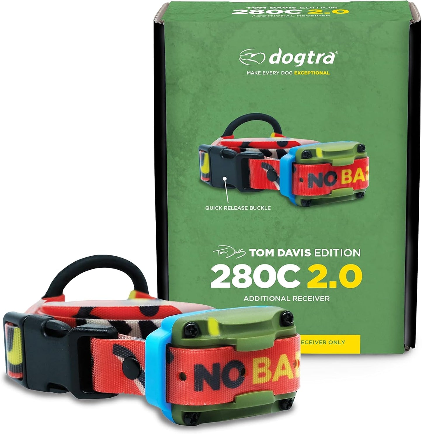 Dogtra Tom Davis 280C 2.0 Solo Receptor, Collar Add-a-Dog para Cont...