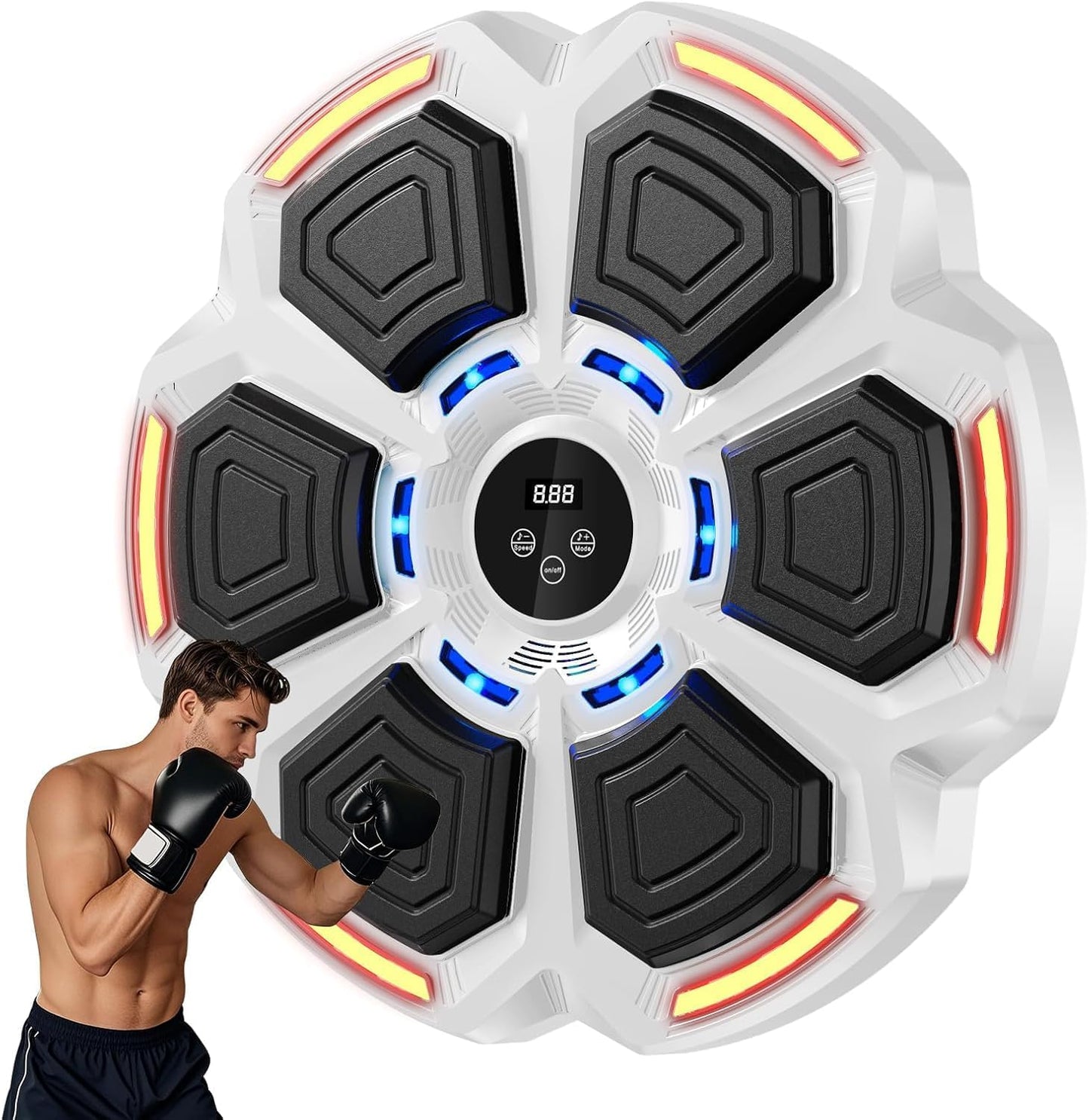 LOLBOX Máquina de boxeo musical para adultos y niños, máquina de en...