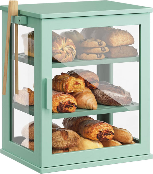 WOWLIVE Caja de pan para encimera de cocina, contenedor de almacena...