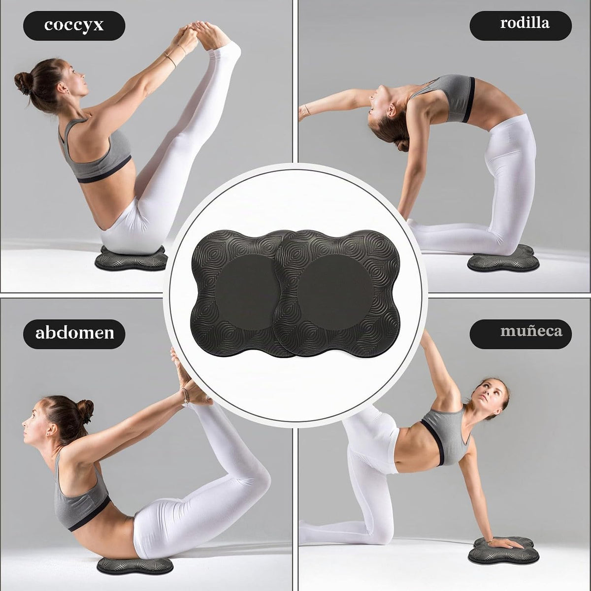 MBKHFLL Paquete de 2 Cojines de Yoga para Rodillas y Codos - Espuma...