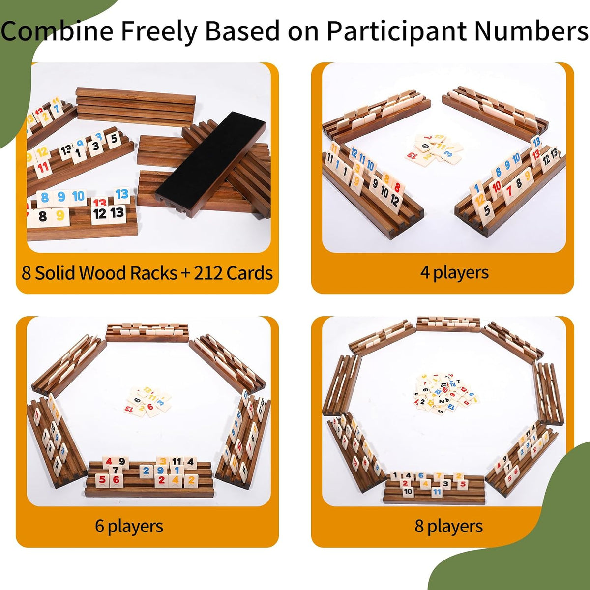Wahartoly Rummy Cube - Juego original de cubo Rummy para 6 a 8 juga...
