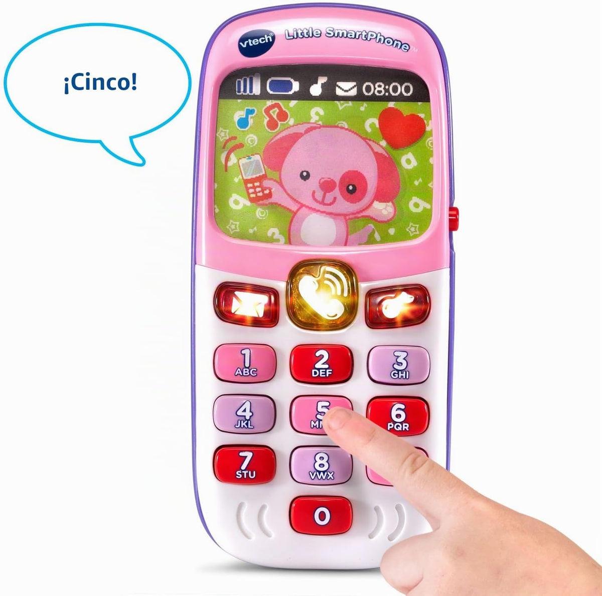 Teléfono inteligente VTech, pequeño bebé, color rosa, exclusivo en...
