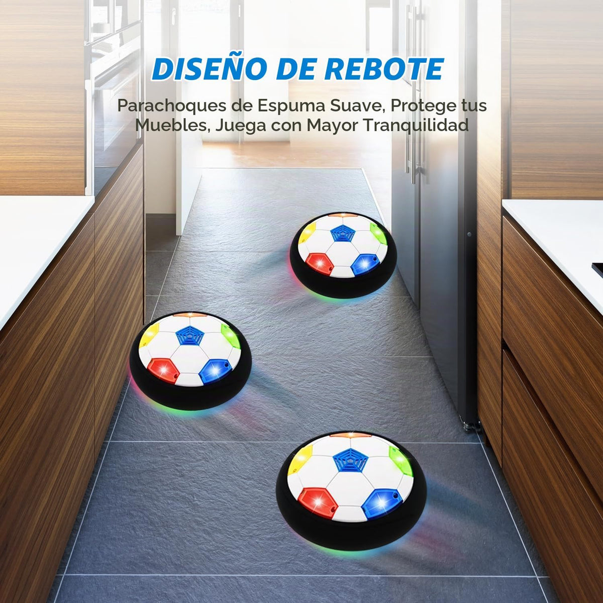 Pelota de Fútbol Hover para Niños, Pelota de Fútbol Iluminada para...