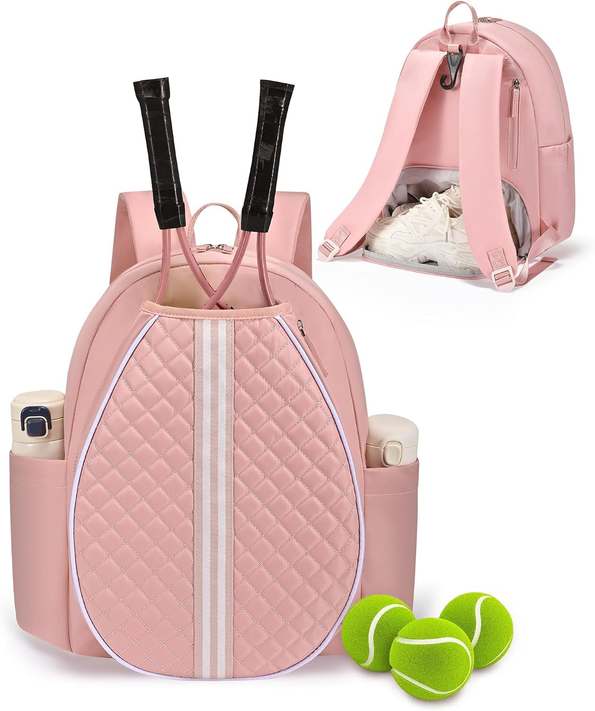 Mochila de tenis Sucipi, mochila de tenis acolchada con bandolera c...