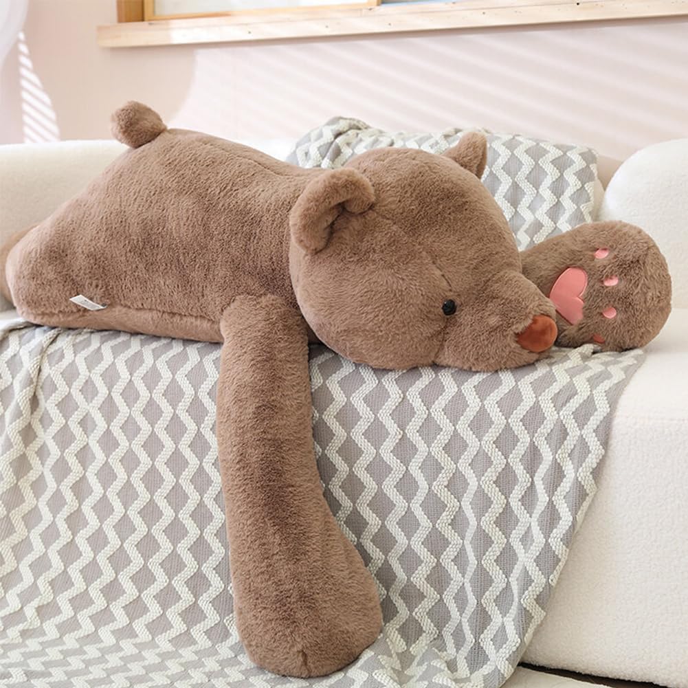 SNOWOLF Animales de peluche de oso con peso, Almohada de peluche de...