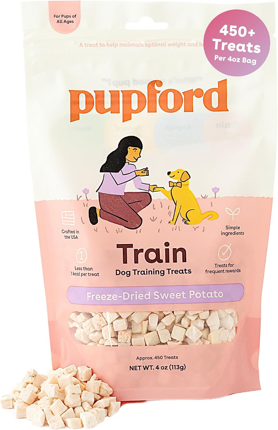 Pupford Golosinas de entrenamiento liofilizadas para perros y cacho...