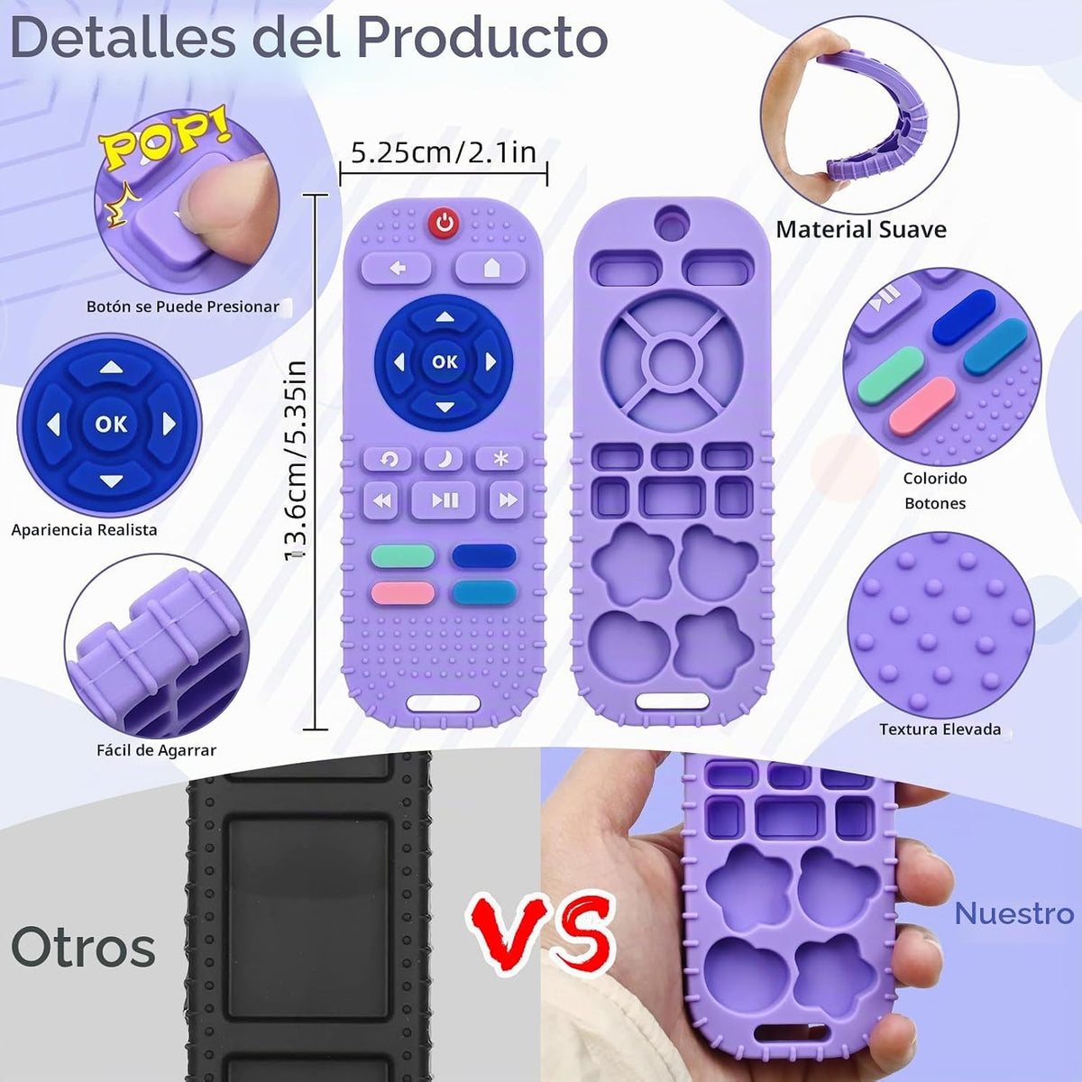 AiTuiTui Juguetes sensoriales para masticar para el alivio de la de...