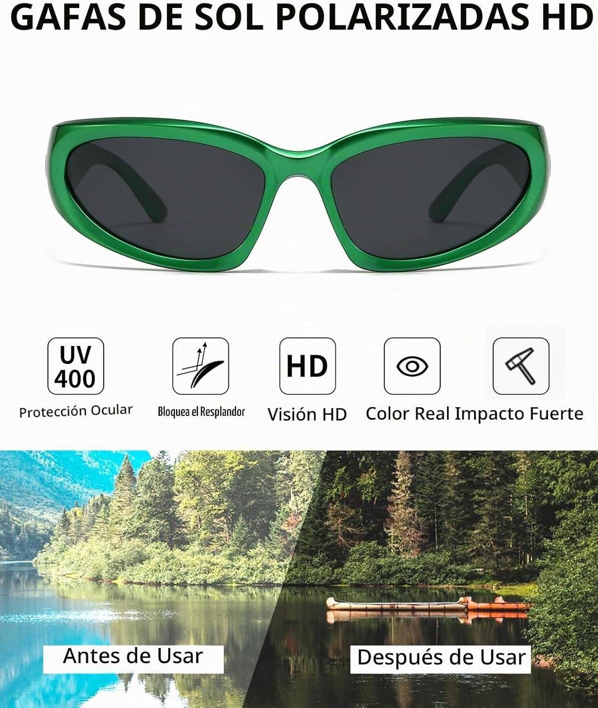 SOAR&amp;EAGLE Y2K - Paquete de 3 lentes de sol polarizados envolve...