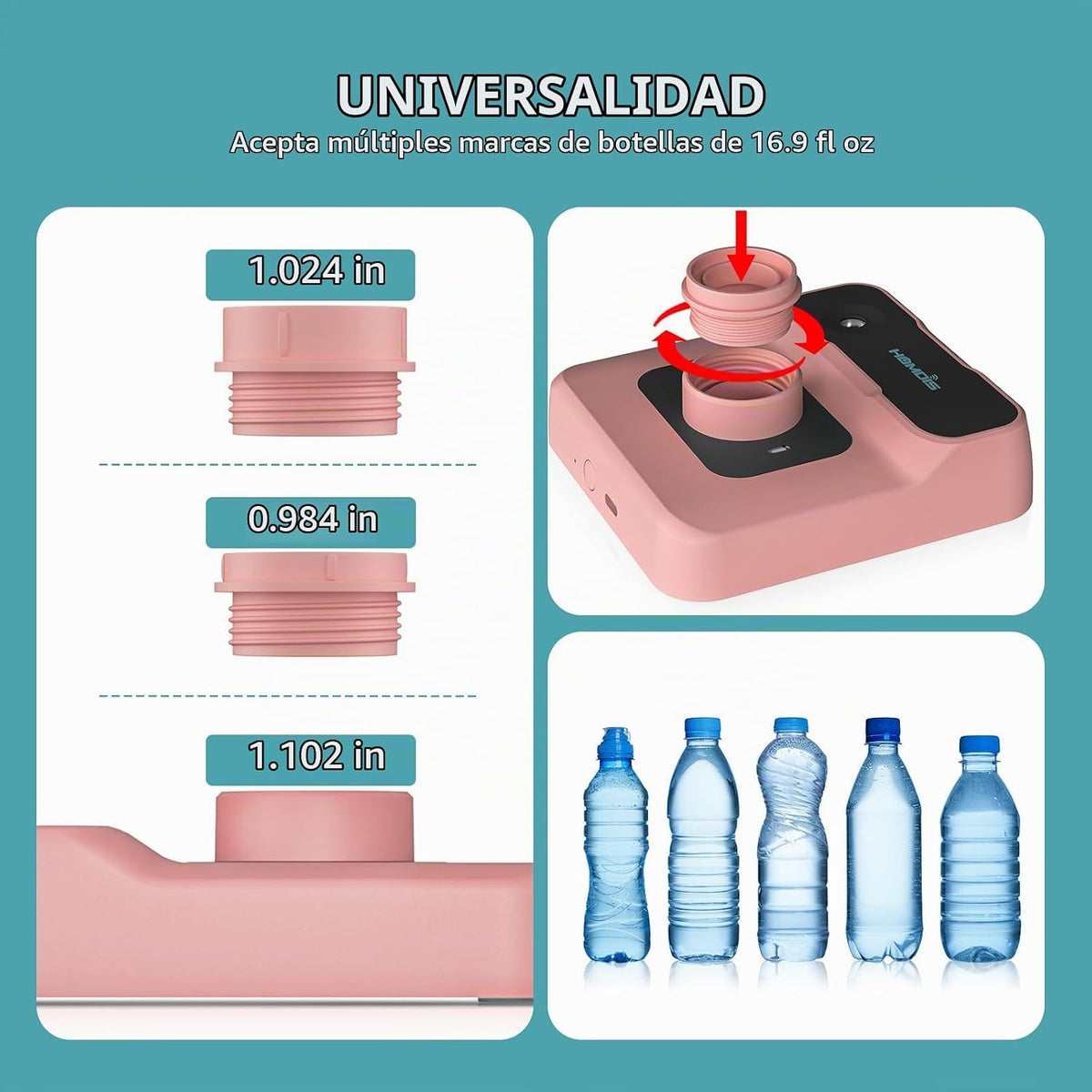 HOMDIS Humidificador de viaje, pequeño humidificador portátil para...