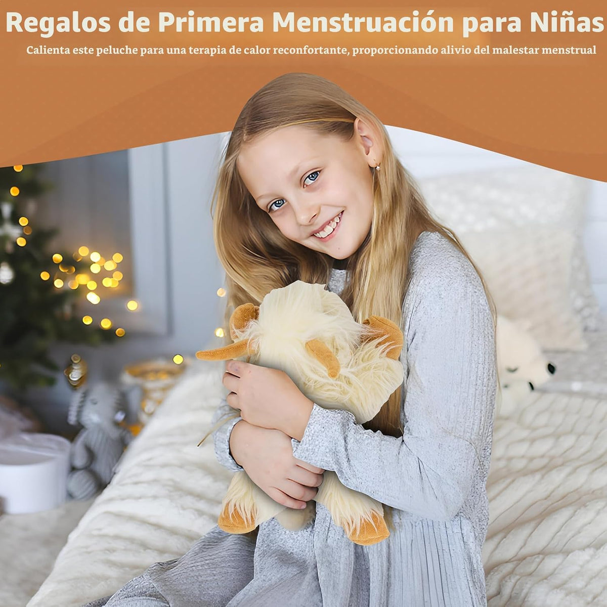 Marysun Juguete de peluche de vaca de las tierras altas para microo...