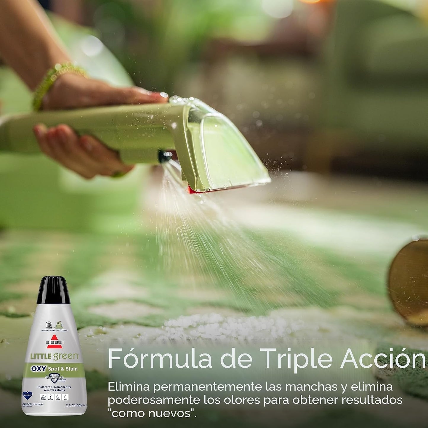 BISSELL Little Green - Limpiador portátil multiusos de alfombras y...