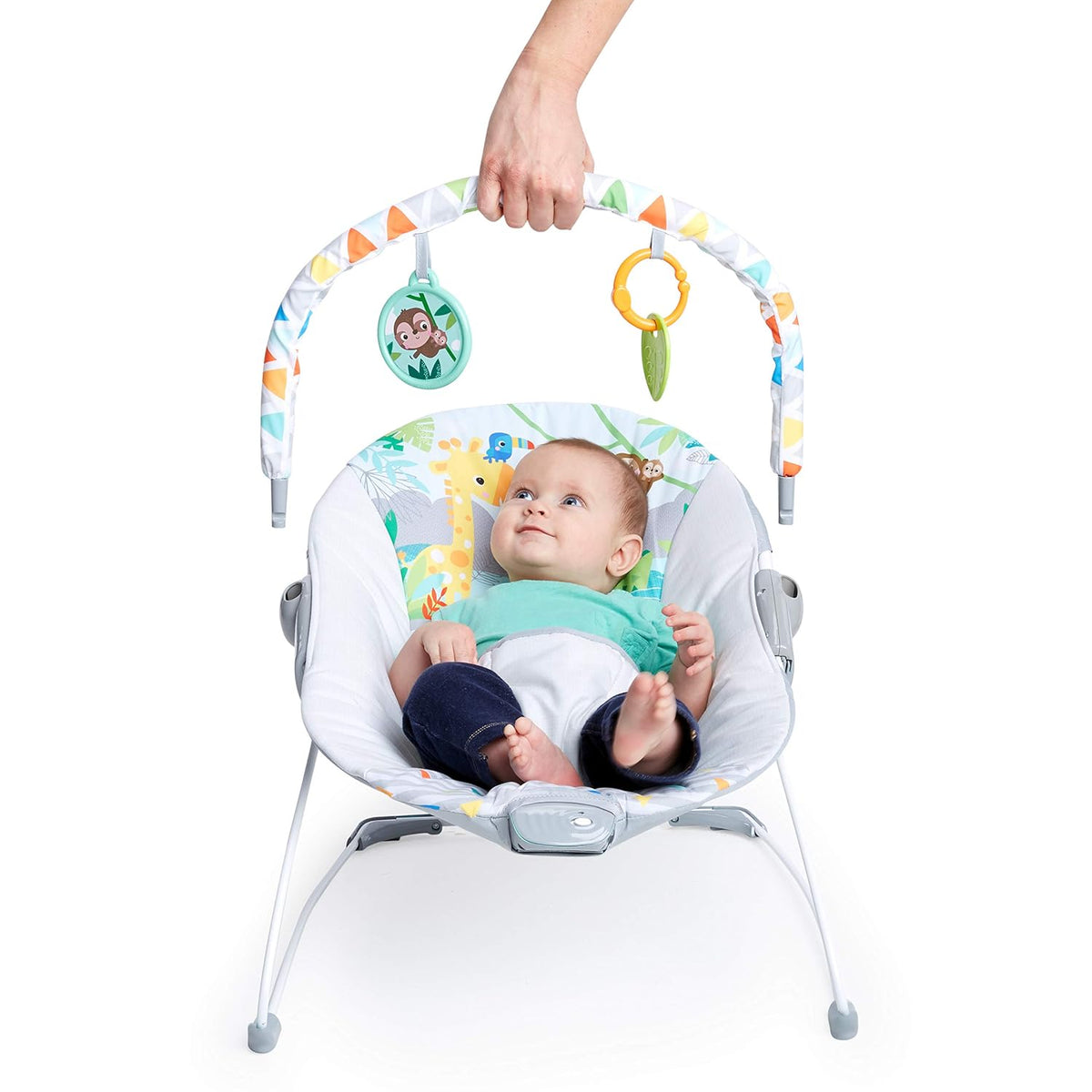 Bright Starts Silla Mecedora con Vibraciones Tranquilizantes para B...