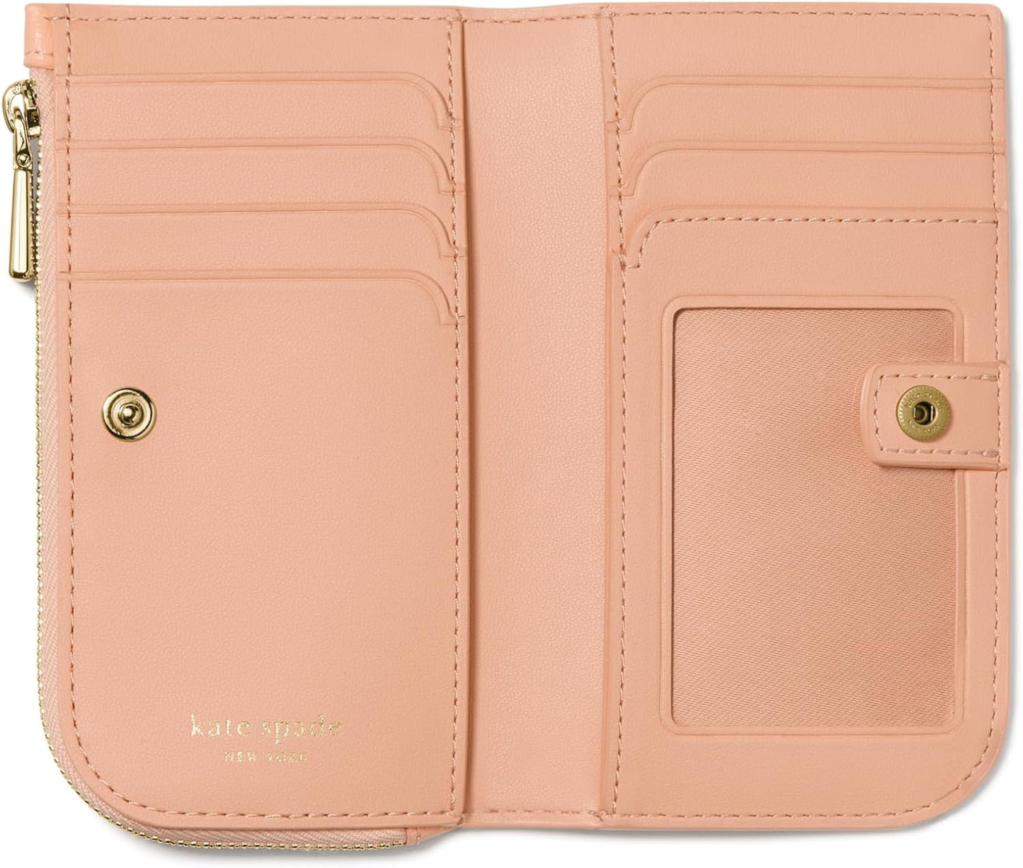 kate spade new york Devin Saffiano Cartera pequeña y delgada de pie...