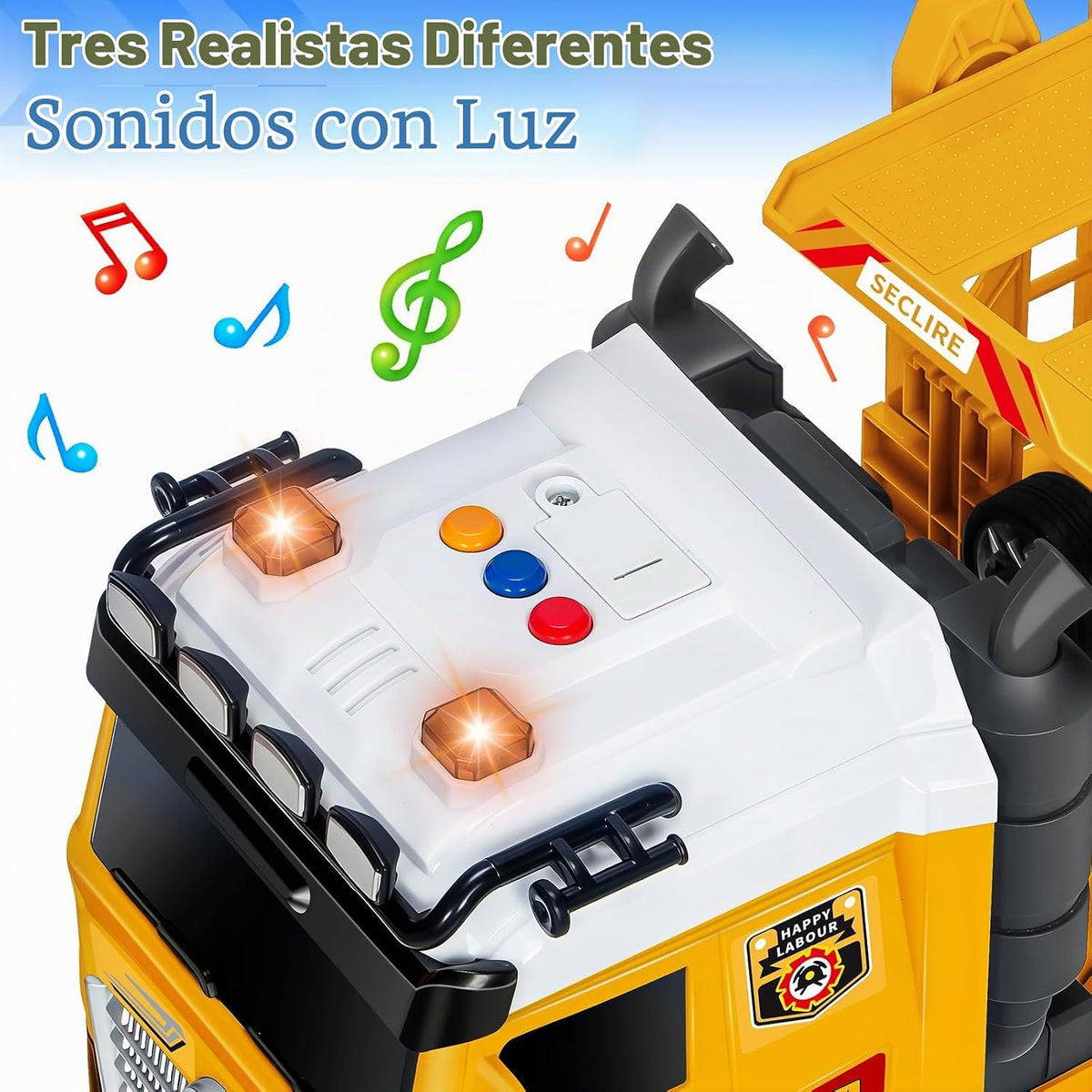 Juguetes para niños pequeños de 3, 4, 5, 6, 7 años, camión de carre...