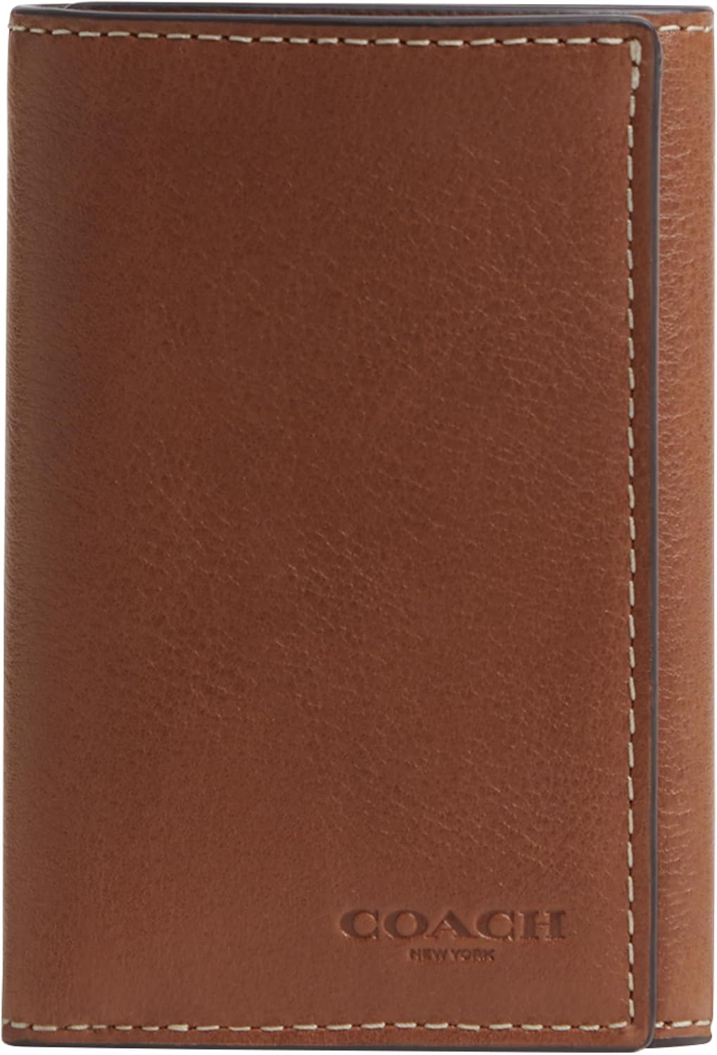 Cartera triple en piel plena flor natural
