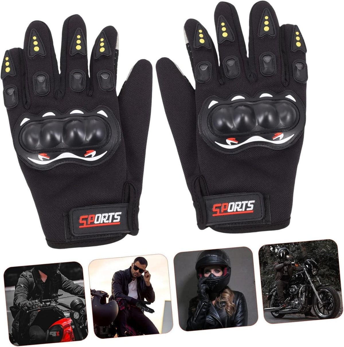 KEYSDEX Guantes de motocicleta para hombres y mujeres, protección d...
