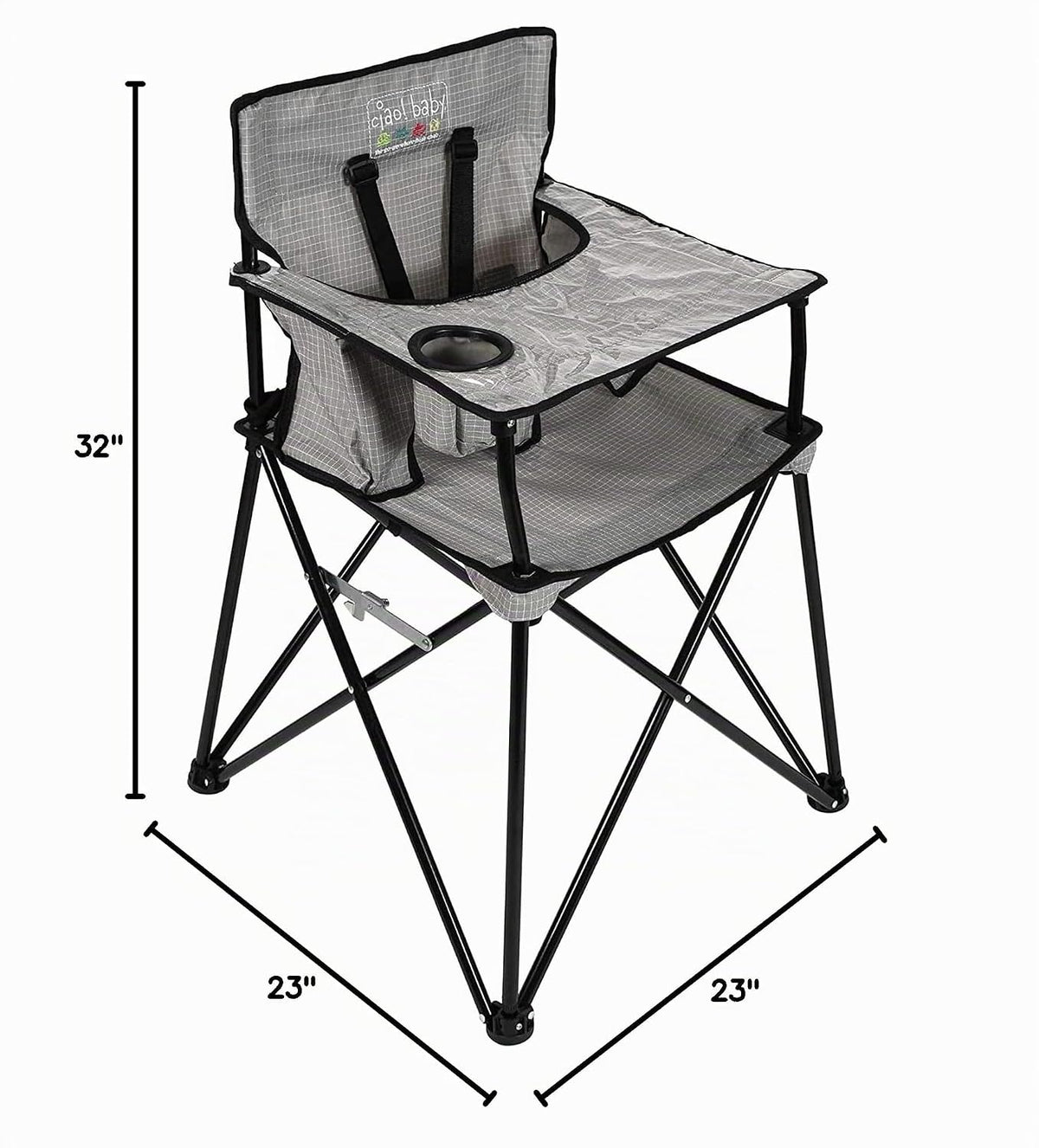 ciao! baby Silla alta portátil para bebés y niños pequeños, silla d...