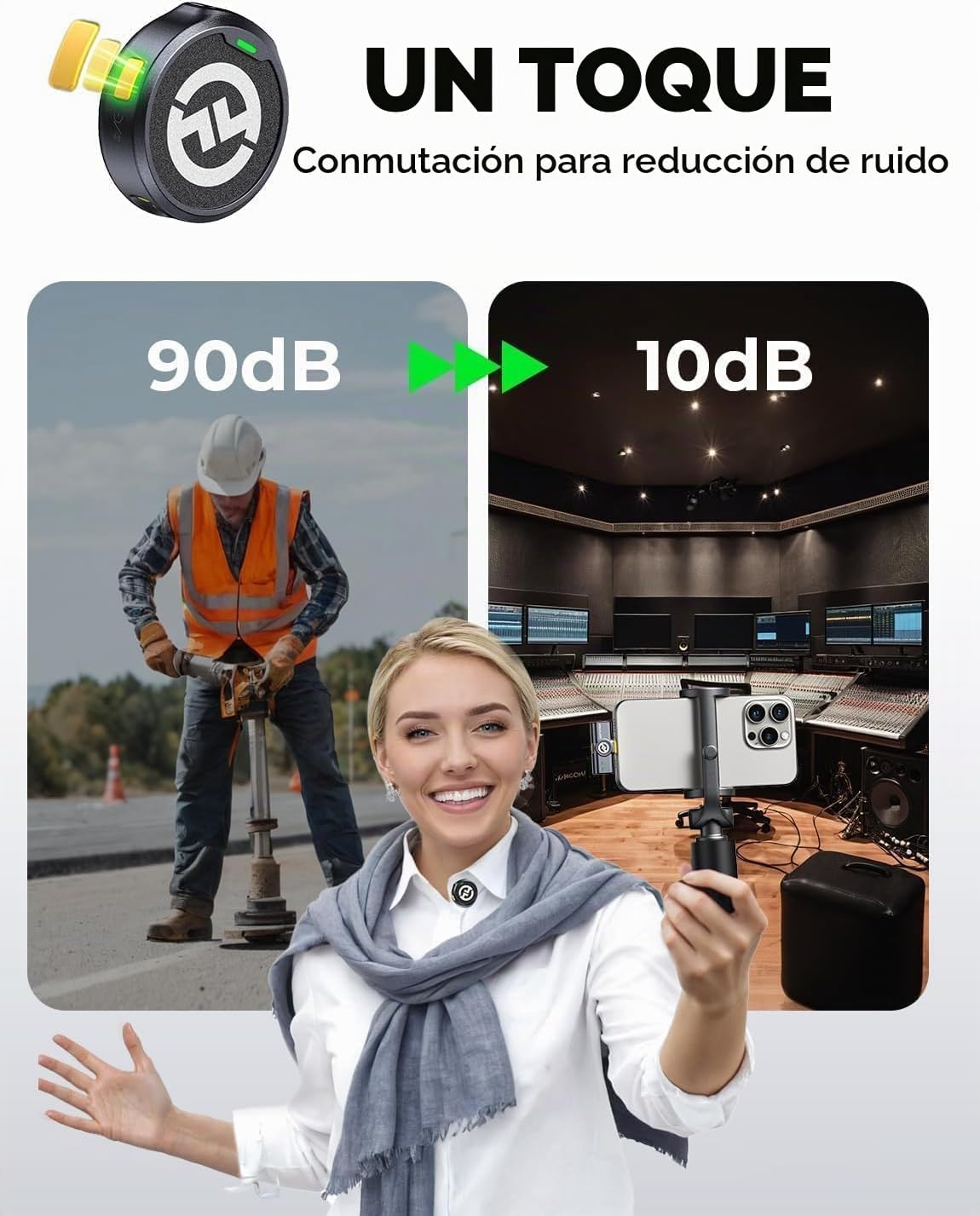 Hollyland Lark M2 Duo con kit de creador de contenido | Incluye 2TX...