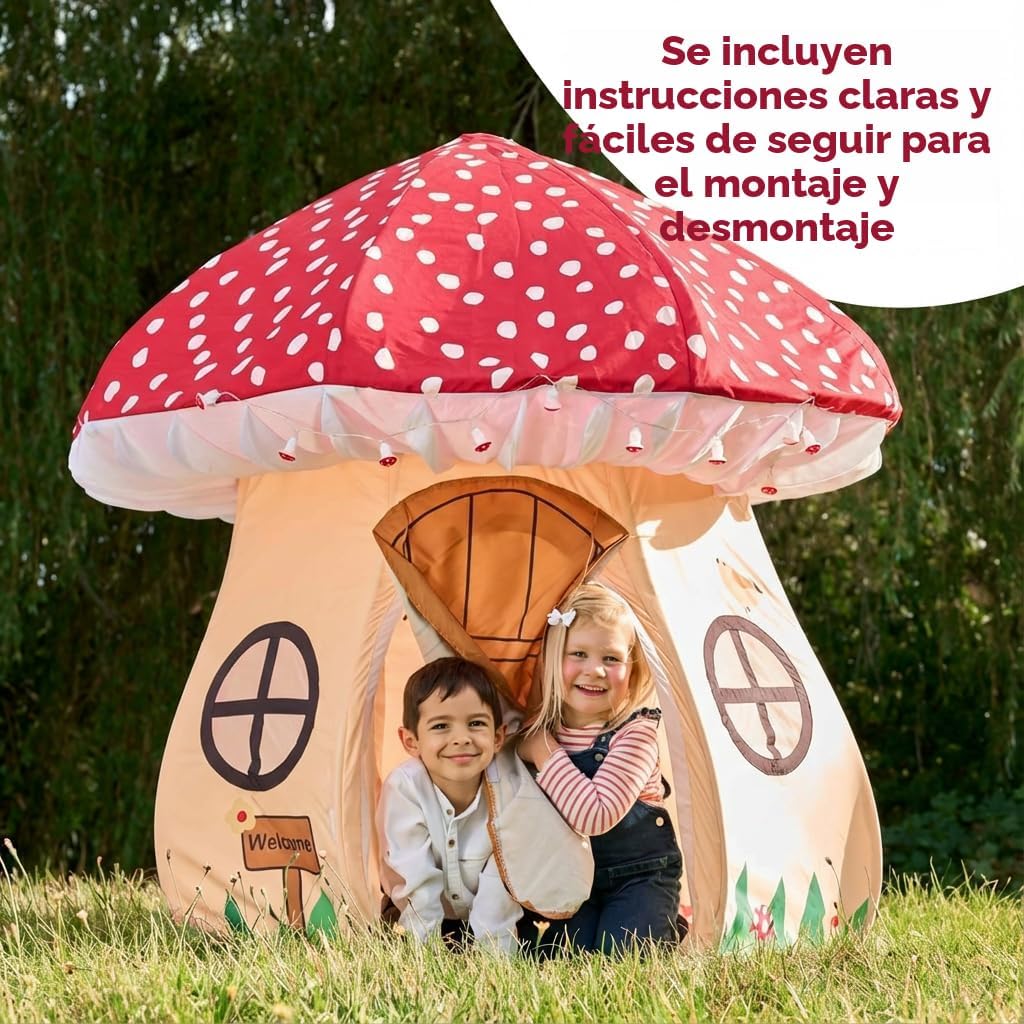 Tienda de campaña Enchanted Mushroom Play - Un mundo de aventura pa...