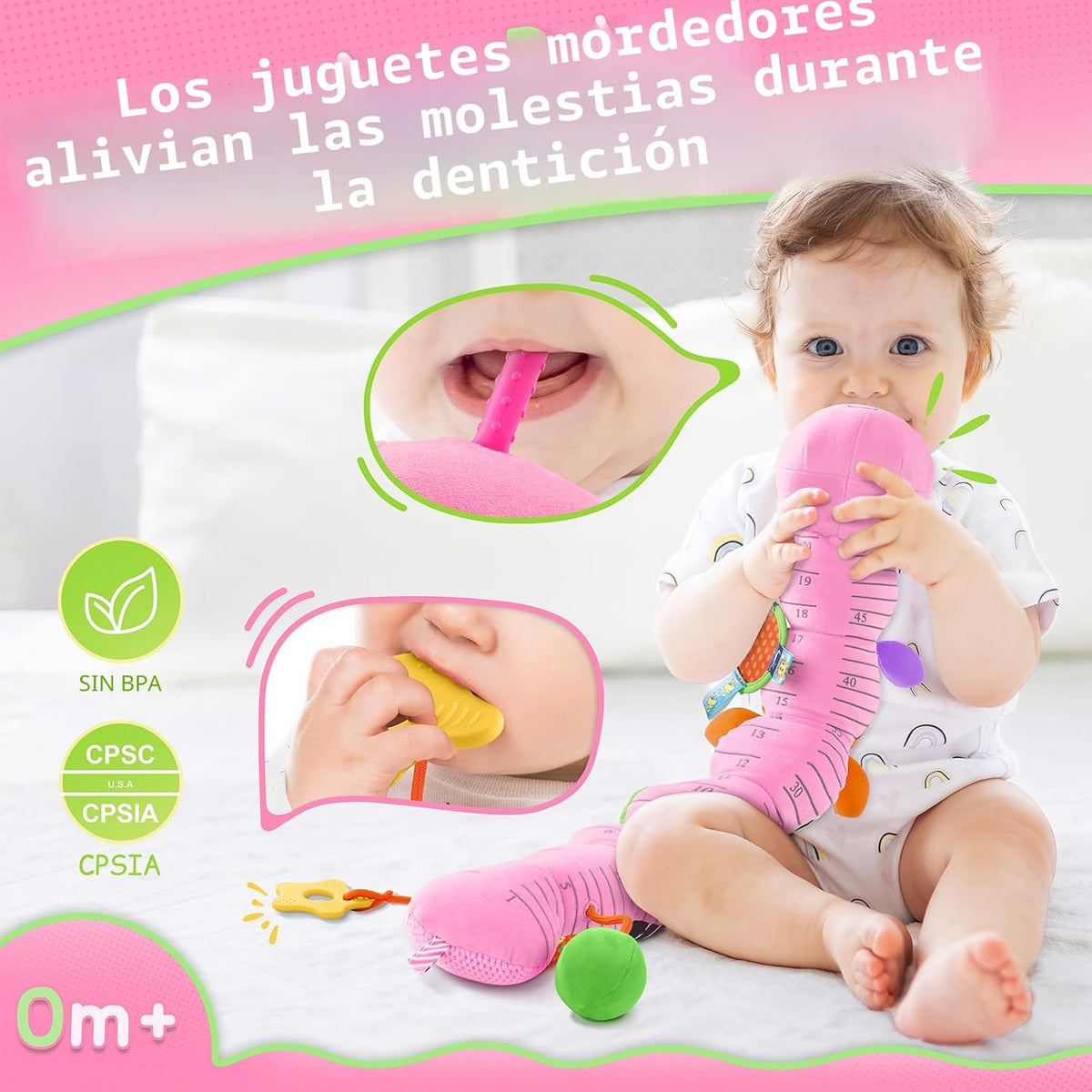 Juguetes para bebés sensoriales musicales de animales de peluche pa...