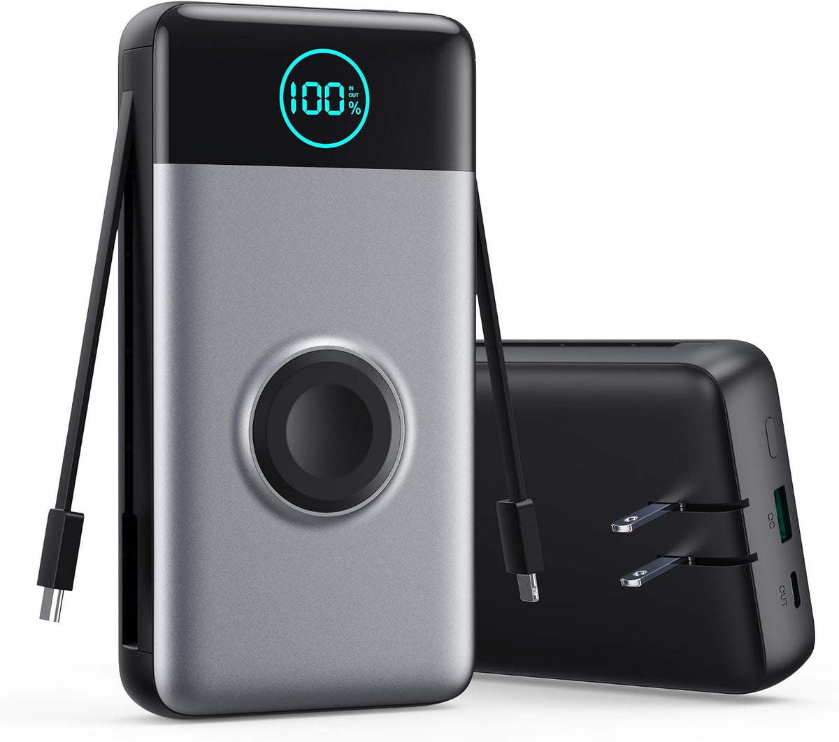 Cargador portátil para iPhone, Banco de energía de 40800mAh con cab...