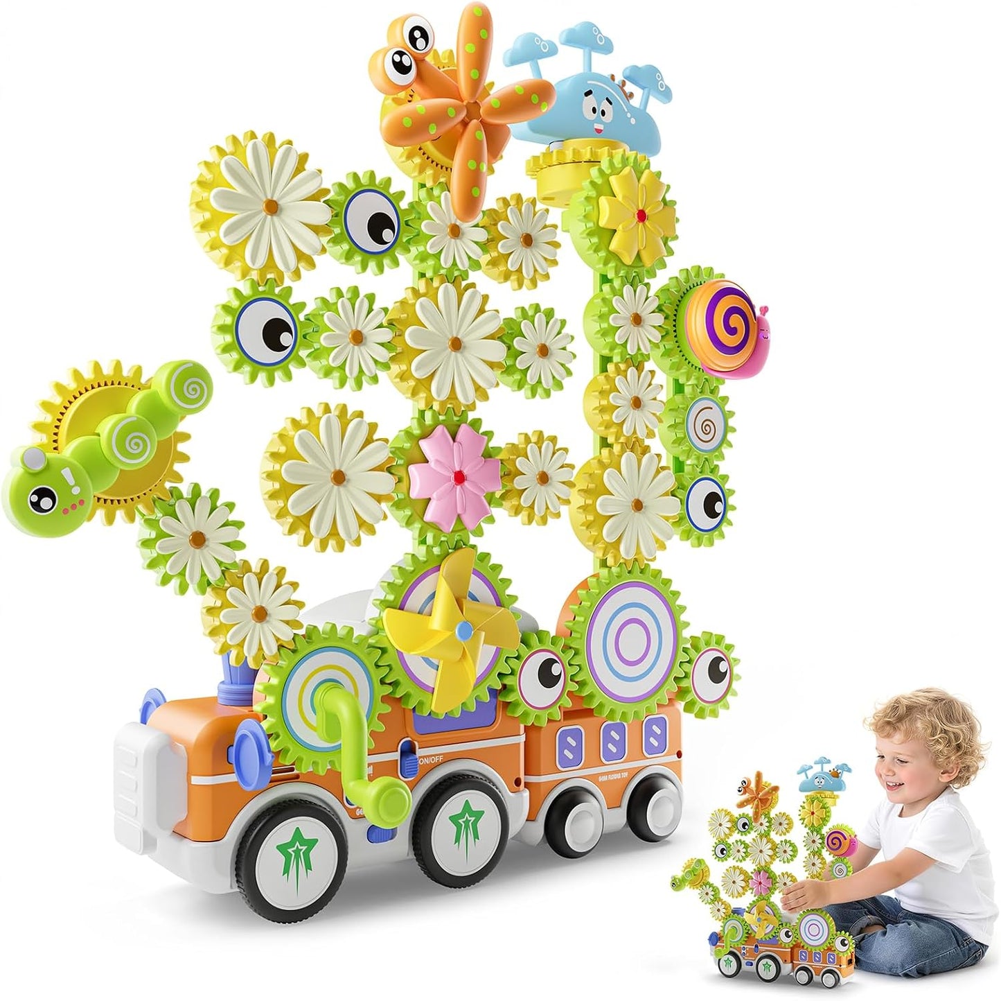 Juguetes de construcción de engranajes para niños a partir de 3 año...