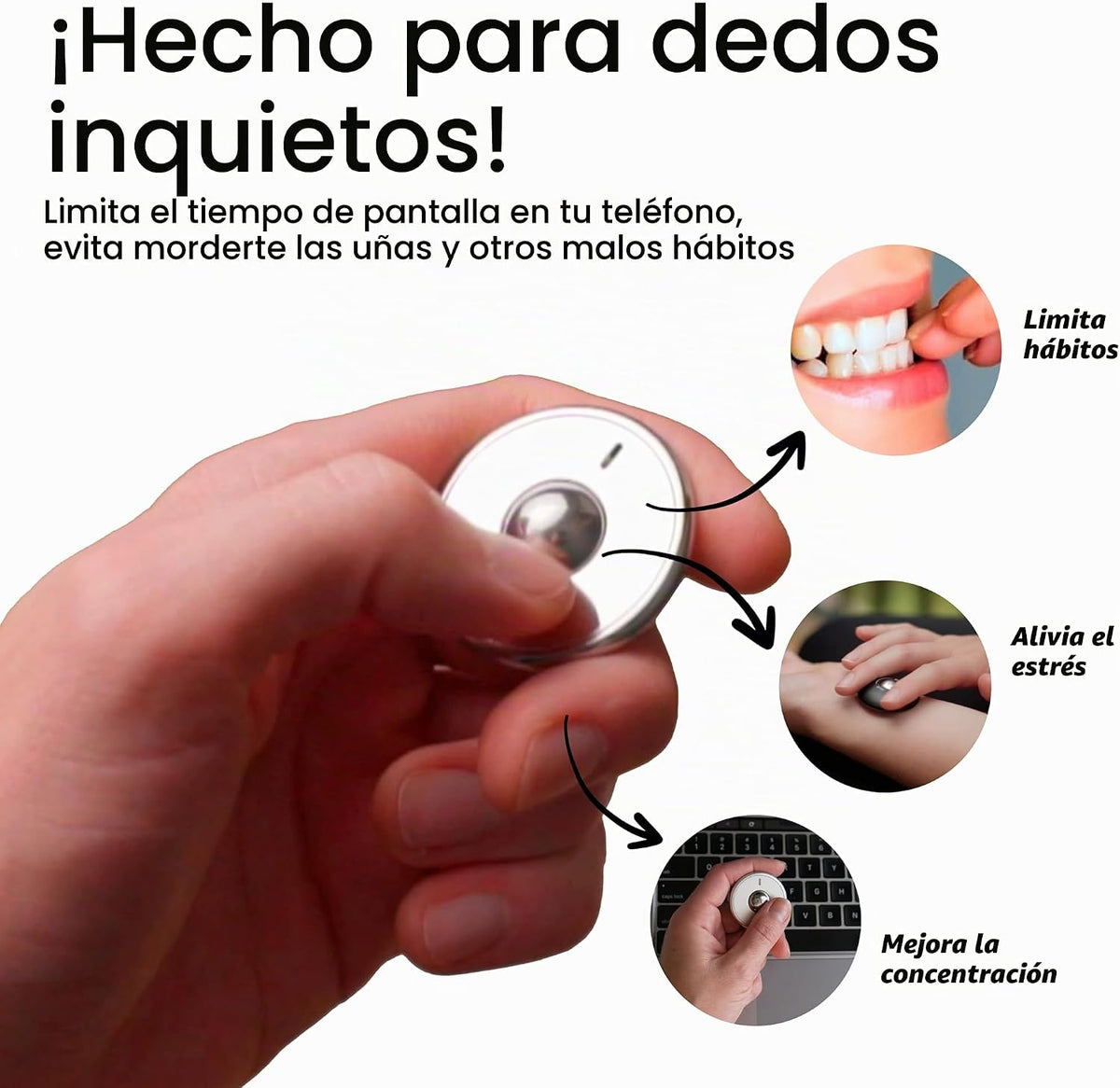 ONO Scroller - Juguete antiestrés de mano para adultos | Ayuda a al...