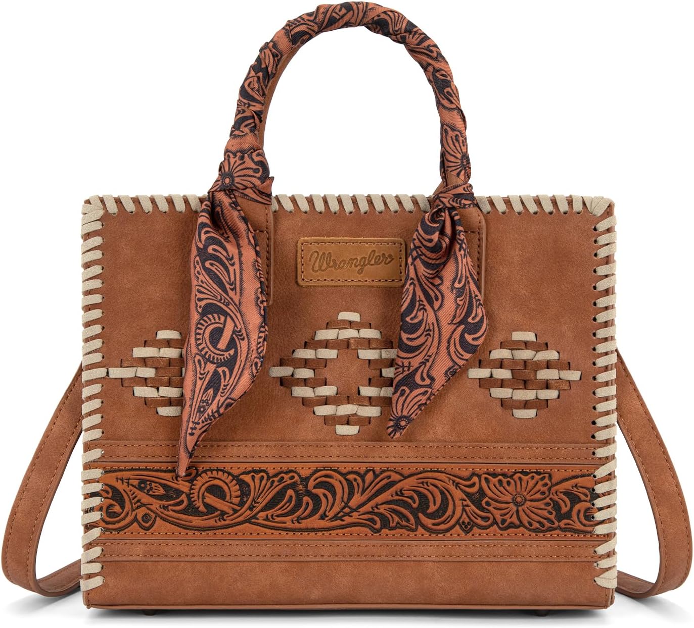 Montana West Wrangler Tooling Tote Bag para mujer, bolsos con asa s...