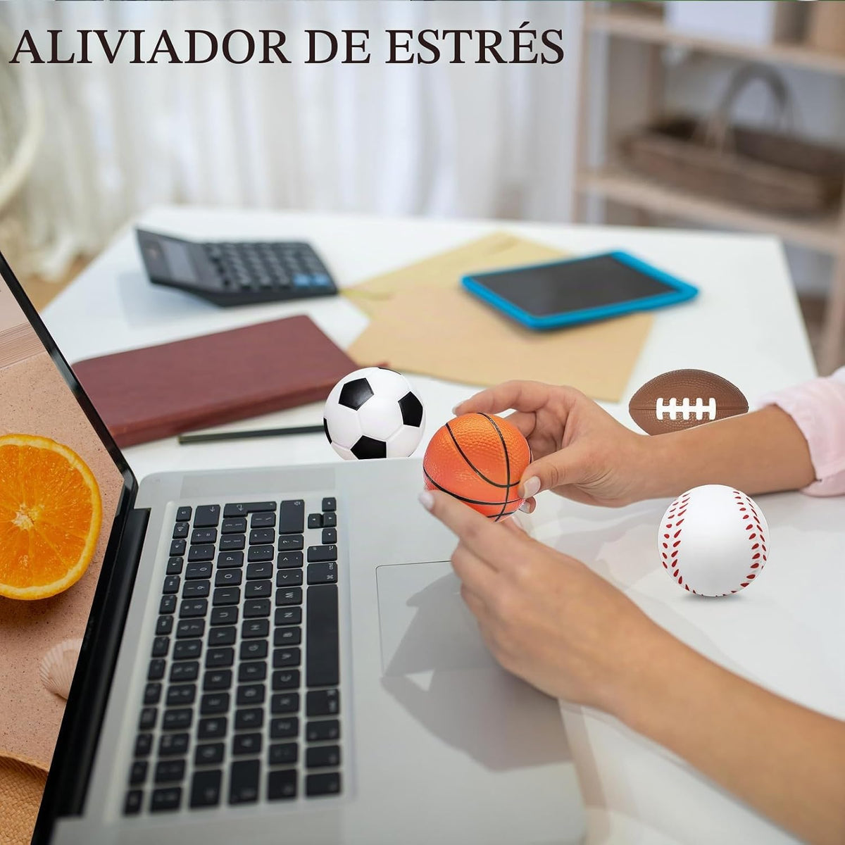 60 pelotas deportivas de estrés para niños, mini pelotas de fútbol,...