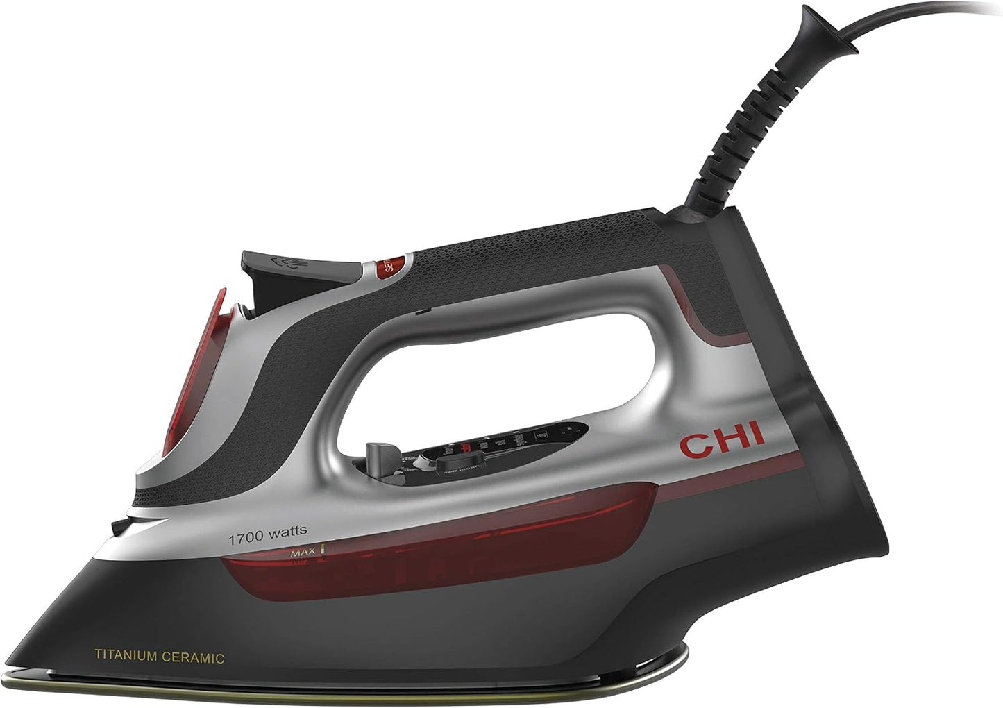 CHI Steam Plancha para ropa, 1700 vatios, cable XL de 10 pulgadas |...