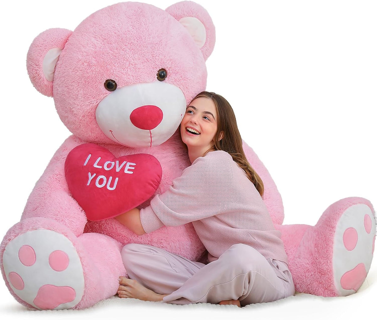 MaoGoLan Oso de peluche gigante de 5 pies \u2013 I Love You Corazón...