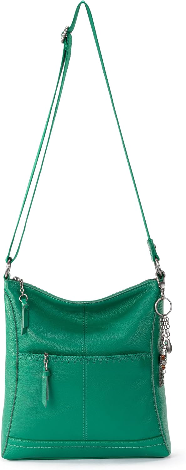 The Sak Lucia - Bolso bandolera de piel convertible con correa ajus...